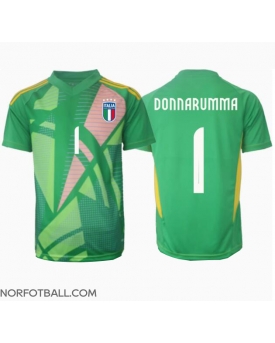 Billige Fotballdrakt Italia Gianluigi Donnarumma #1 Keeper Replika Bortedrakt EM 2024 Kortermet